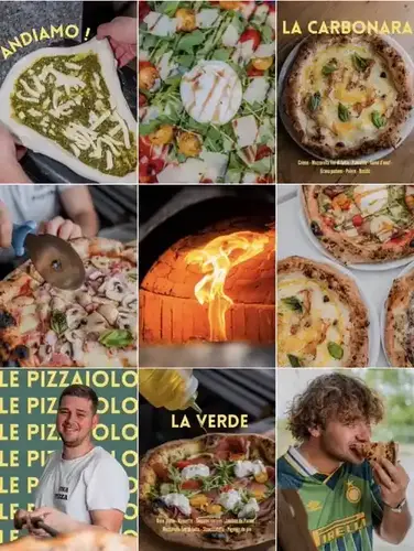 Una Pizza di Napoli après Grattin , photo optimisée IA