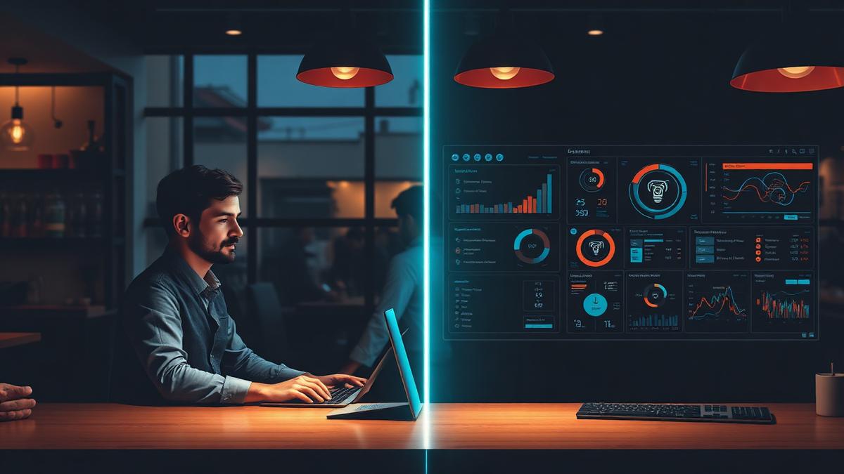 Community manager vs logiciel automatisation pour restaurant, comparaison visuelle